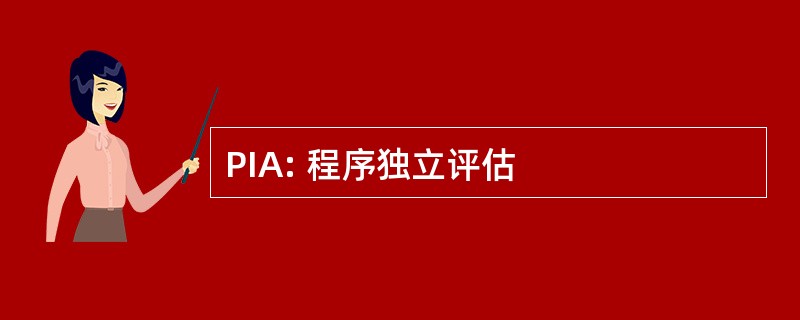 PIA: 程序独立评估