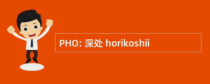 PHO: 深处 horikoshii