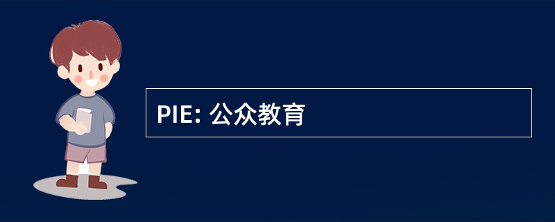 PIE: 公众教育