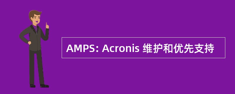 AMPS: Acronis 维护和优先支持