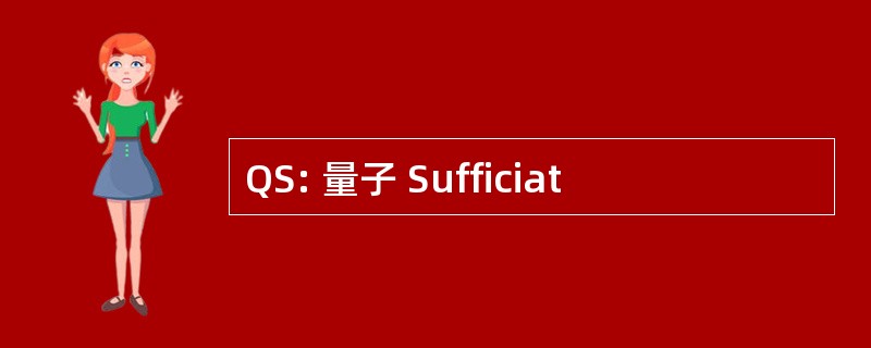 QS: 量子 Sufficiat