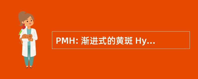 PMH: 渐进式的黄斑 Hypomelanosis