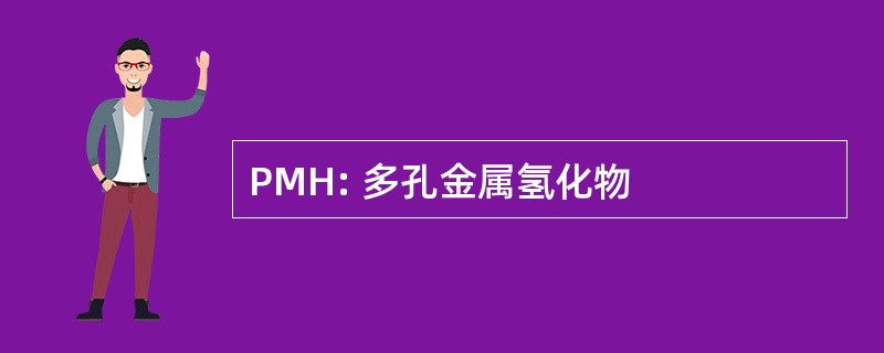 PMH: 多孔金属氢化物