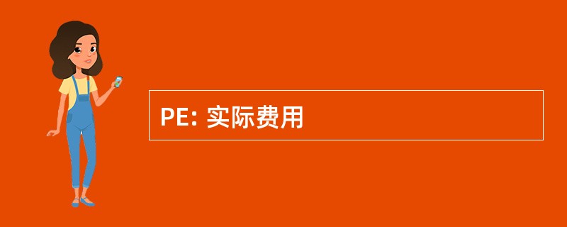 PE: 实际费用