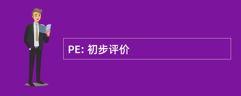 PE: 初步评价