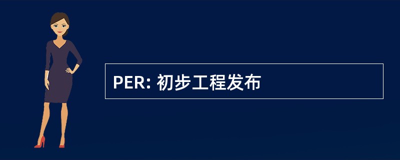 PER: 初步工程发布