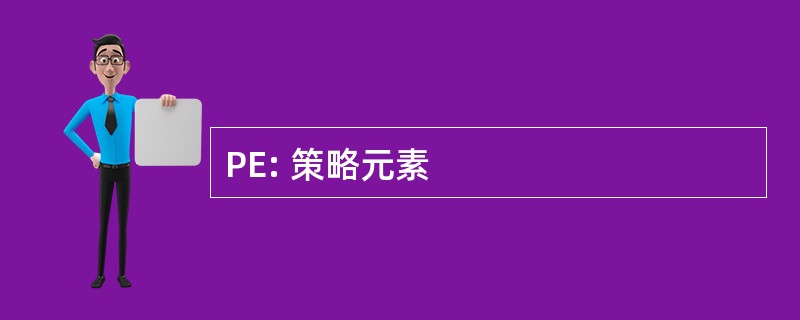 PE: 策略元素