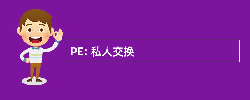 PE: 私人交换