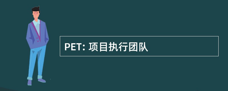 PET: 项目执行团队