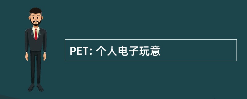 PET: 个人电子玩意