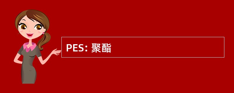 PES: 聚酯