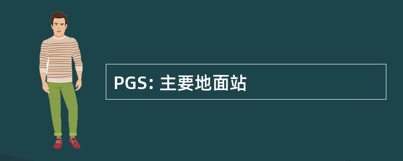 PGS: 主要地面站