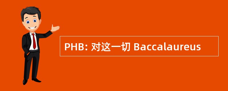 PHB: 对这一切 Baccalaureus