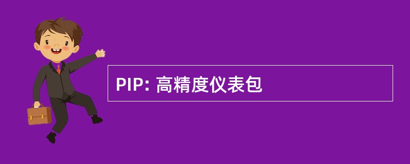 PIP: 高精度仪表包