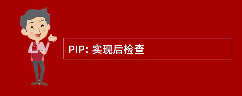 PIP: 实现后检查