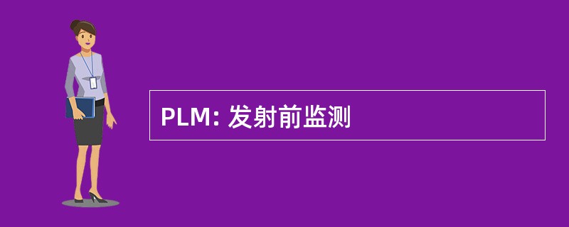 PLM: 发射前监测