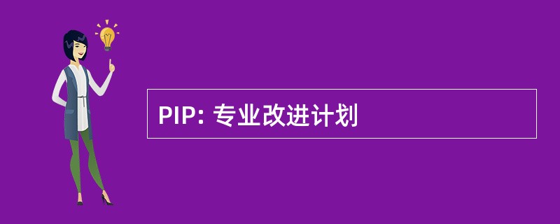 PIP: 专业改进计划