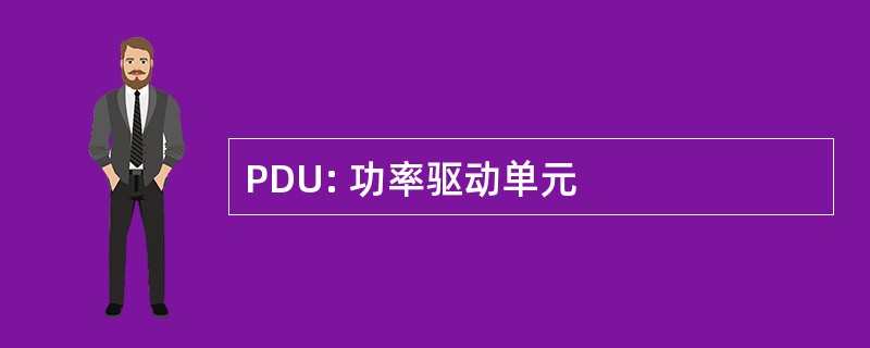 PDU: 功率驱动单元