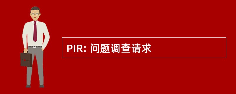 PIR: 问题调查请求