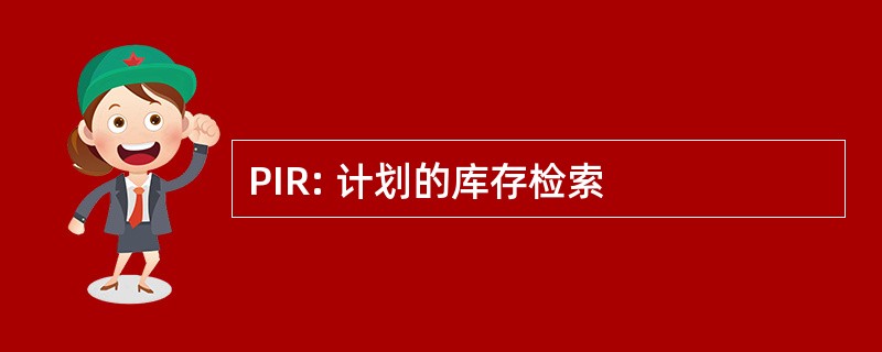 PIR: 计划的库存检索