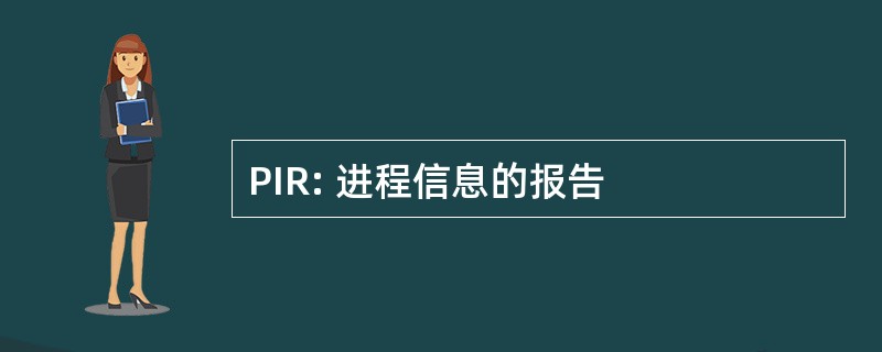 PIR: 进程信息的报告