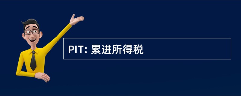 PIT: 累进所得税