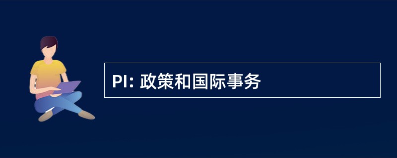 PI: 政策和国际事务