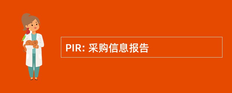 PIR: 采购信息报告