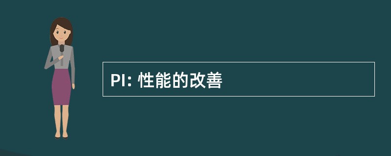 PI: 性能的改善