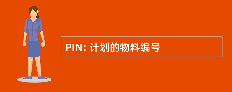 PIN: 计划的物料编号