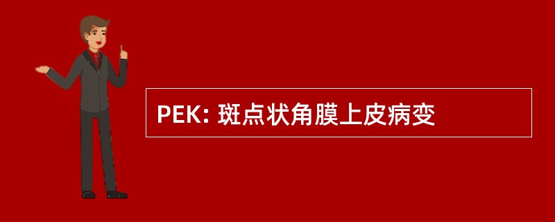 PEK: 斑点状角膜上皮病变