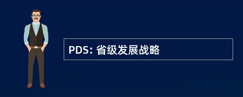 PDS: 省级发展战略