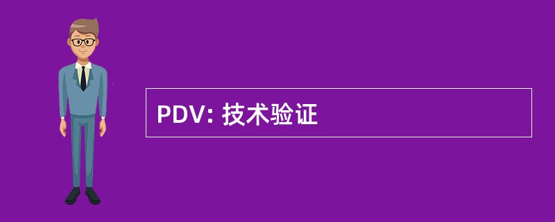 PDV: 技术验证