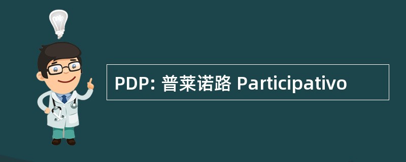 PDP: 普莱诺路 Participativo