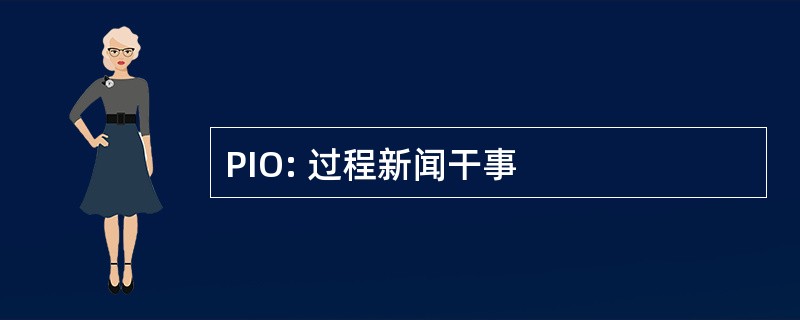 PIO: 过程新闻干事