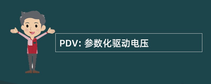 PDV: 参数化驱动电压