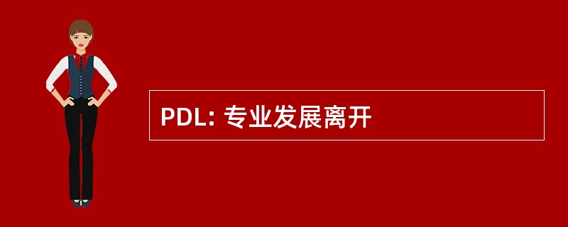 PDL: 专业发展离开