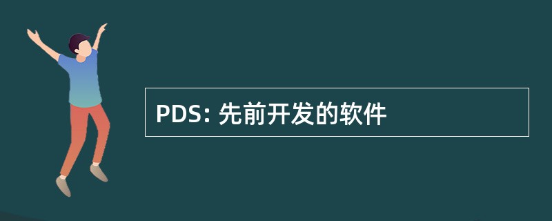 PDS: 先前开发的软件