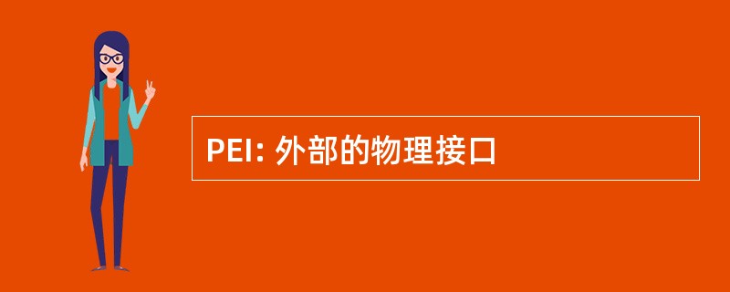 PEI: 外部的物理接口