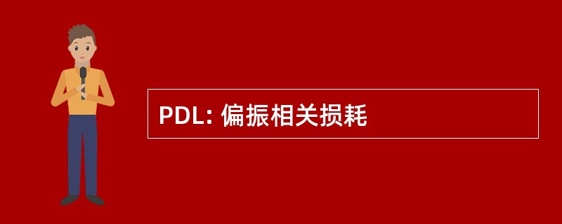 PDL: 偏振相关损耗