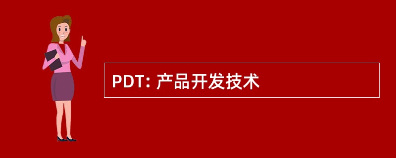 PDT: 产品开发技术