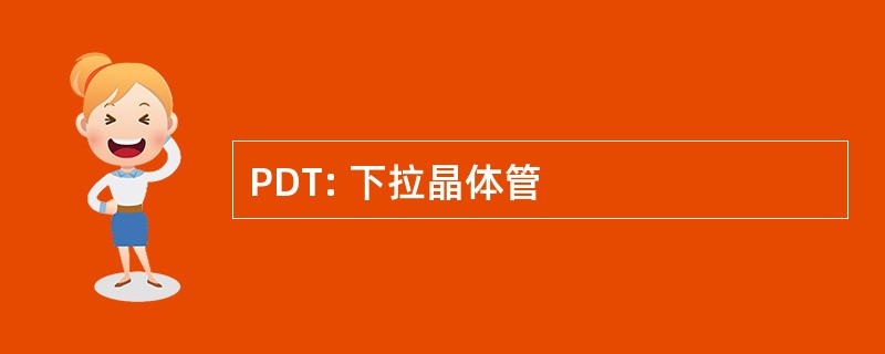 PDT: 下拉晶体管