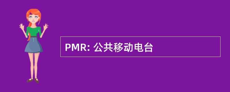 PMR: 公共移动电台