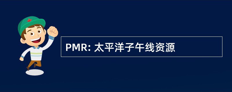 PMR: 太平洋子午线资源