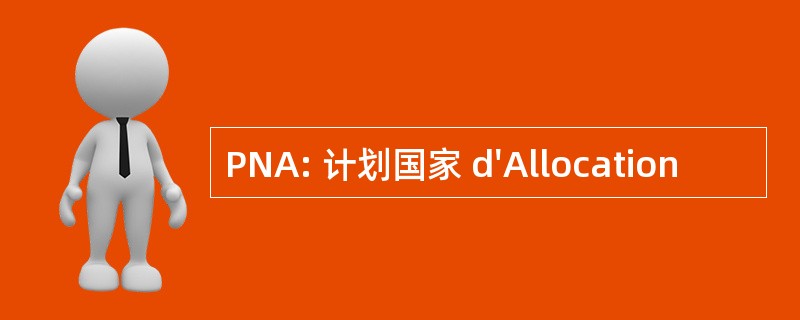 PNA: 计划国家 d&#039;Allocation