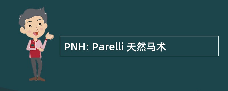 PNH: Parelli 天然马术