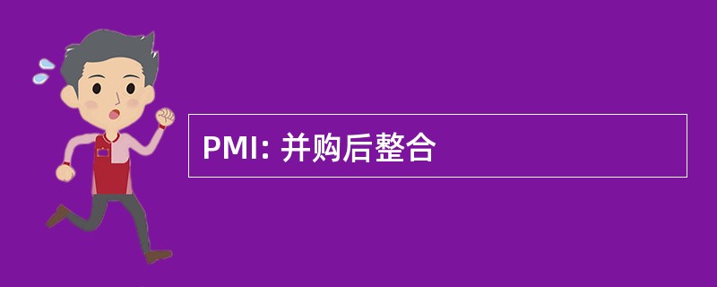 PMI: 并购后整合