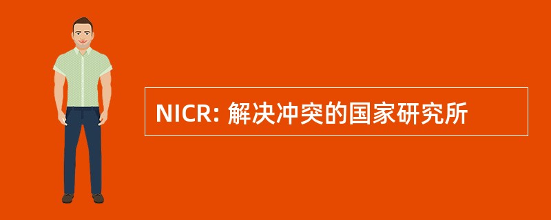 NICR: 解决冲突的国家研究所