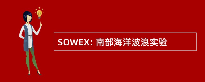 SOWEX: 南部海洋波浪实验