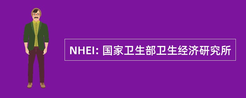 NHEI: 国家卫生部卫生经济研究所